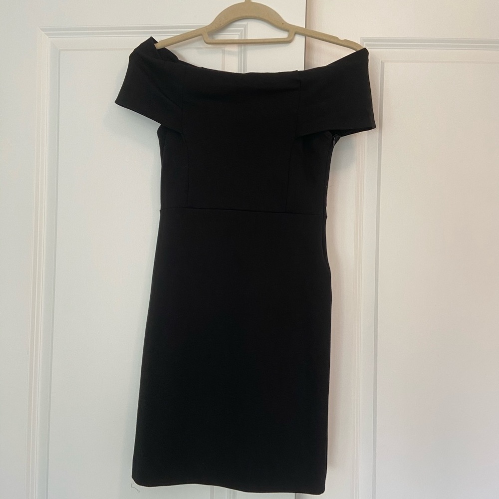 Zara black off the shoulder dress